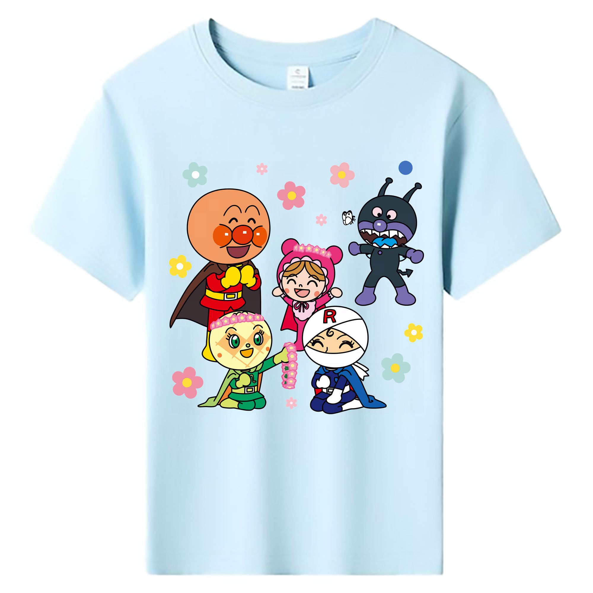 （画像用） アンパンマン Anpanman 綿100％キッズTシャツ（フロントプリント）